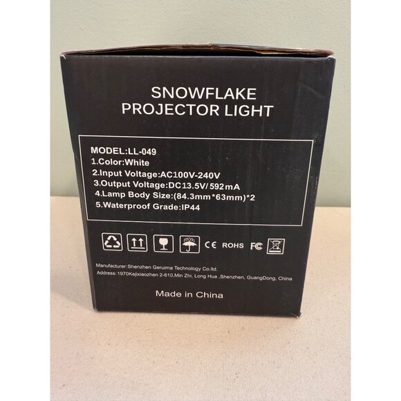 Christmas Snowflake Projector Lights Outdoor, 2024 Upgraded Snowfall Christmas P - Picture 4 of 4